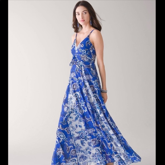 SOLD - NWT Mixed Print Chiffon Maxi Dress size 0 - Picture 1 of 6